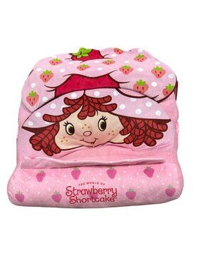 The World Of Strawberry Shortcake Plush Lap Desk For Kids Pink 11.5" X 9" X 8.5"